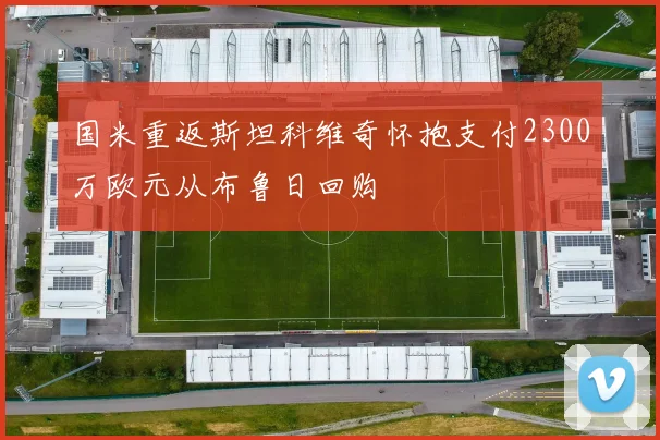 国米重返斯坦科维奇怀抱支付2300万欧元从布鲁日回购